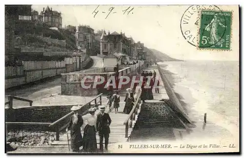 Cartes postales Villers Sur Mer La Digue et les Villas