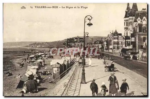 Cartes postales Villers Sur Mer La Digue et la Plage