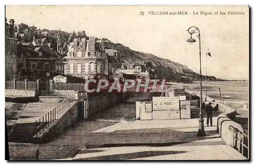 Cartes postales Villers Sur Mer La Digue et les Falaises