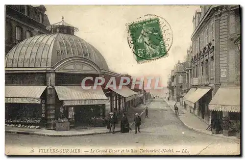 Cartes postales Villers Sur Mer Le grand bazar et la rue Tarbouriech Nadal