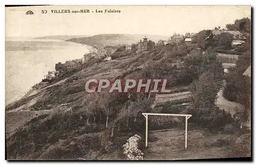 Ansichtskarte AK Villers Sur Mer Sur les Falaises