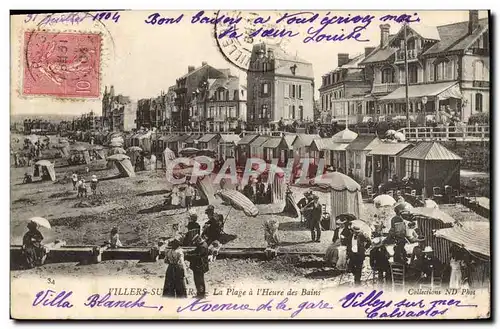 Cartes postales Villers Sur Mer La Plage a L&#39Heure des Bains