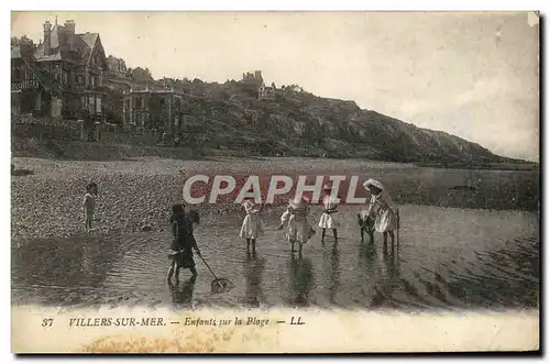 Ansichtskarte AK Villers Sur Mer enfants Sur la Plage