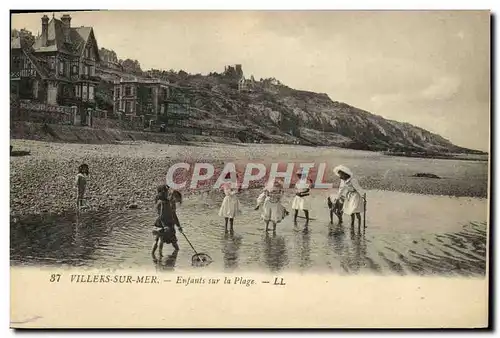 Ansichtskarte AK Villers Sur Mer Enfants Sur la Plage