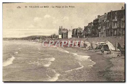 Ansichtskarte AK Villers sur Mer La Plage et les Villas