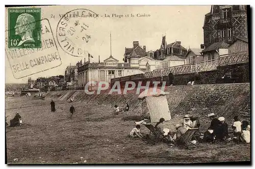 Cartes postales Villers sur Mer La Plage et les Villas