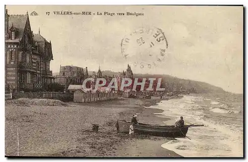 Ansichtskarte AK Villers sur Mer La Plage vers Houlgate