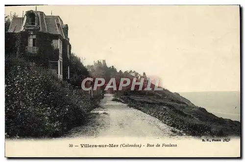 Cartes postales Villers sur Mer Rue de Foulens