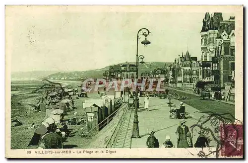 Cartes postales Villers sur Mer La Plage et la Digue