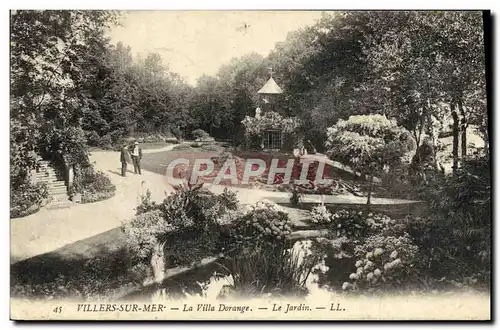 Ansichtskarte AK Villers sur Mer La Villa Dorange Le jardin