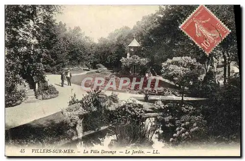 Cartes postales Villers sur Mer La Villa Dorange Le jardin