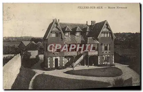 Cartes postales Villers sur Mer Maison Normande