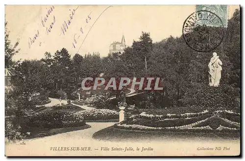 Cartes postales Villers sur Mer Villa Sainte Julie Le jardin