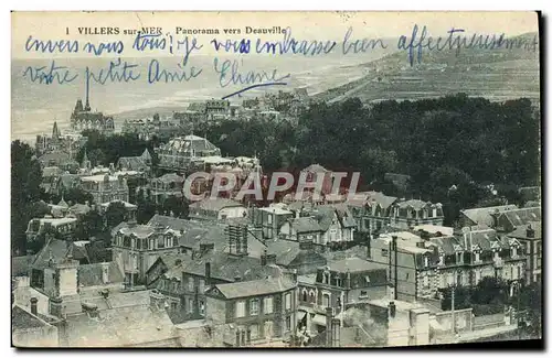 Cartes postales Villers Sur Mer Panorama Vers Deauville