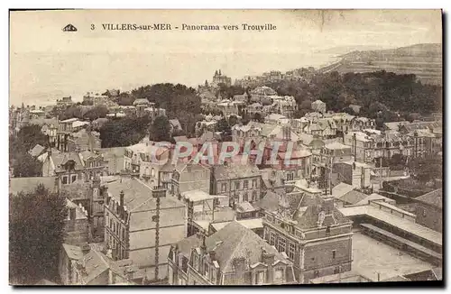 Cartes postales Villers Sur Mer Panorama Vers Trouville