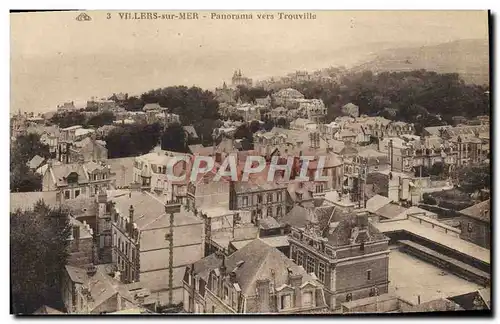 Cartes postales Villers Sur Mer Panorama Vers Trouville