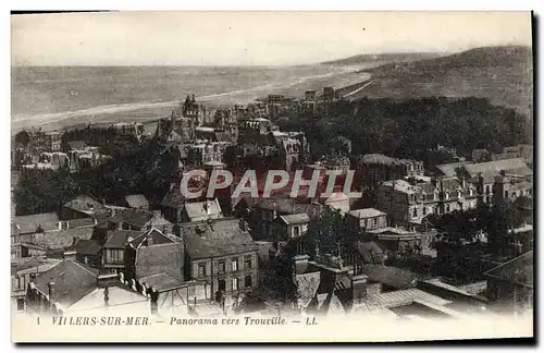 Cartes postales Villers Sur Mer Panorama Vers Trouville