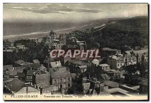 Cartes postales Villers Sur Mer Panorama Vers Trouville