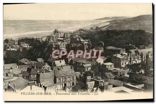 Cartes postales Villers Sur Mer Panorama Vers Trouville