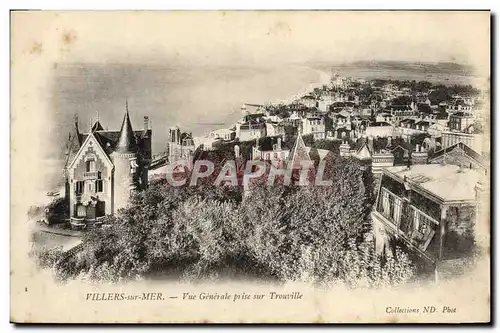 Cartes postales Villers Sur Mer Vue Generale Prise sur Trouville