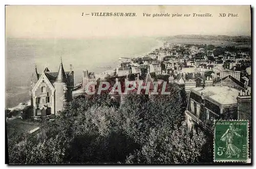 Ansichtskarte AK Villers Sur Mer Vue Generale Prise sur Trouville