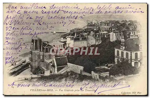 Cartes postales Villers Sur Mer Vue Generale prise sur Trouville