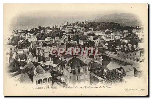 Cartes postales Villers Sur Mer Vue Generale Sur l&#39Ewmbouchure de la Seine