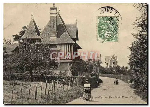 Cartes postales Route d&#39Honfleur a Trouville Entree de Villerville