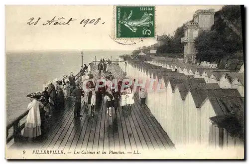 Cartes postales Villerville Les Cabines et les Planches