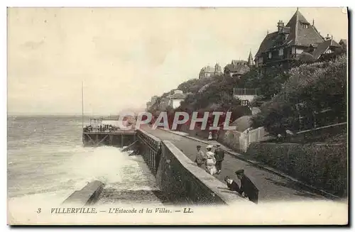 Cartes postales Villerville L'Estacade et les Villas