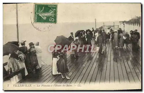 Cartes postales Villerville Les Planches a L'Heure des Bains