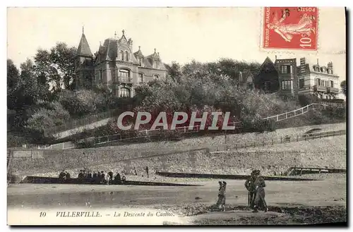 Cartes postales Villerville La Descente du Casino