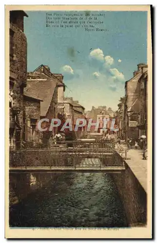 Cartes postales Vire Une vieille rue au bord de la riviere