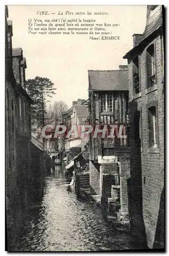 Cartes postales Vire La Vire Entre les Maisons