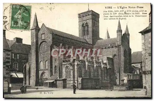 Ansichtskarte AK Vire L&#39Eglise Notre Dame