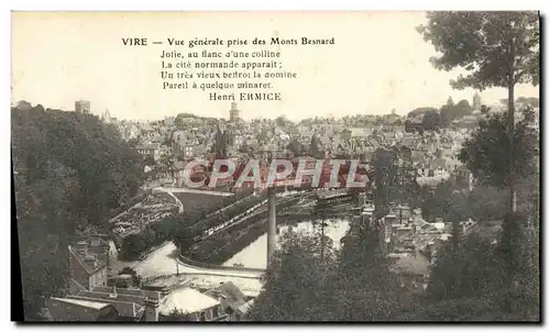 Cartes postales Vire Vue Generale Prise des Monts Besnard