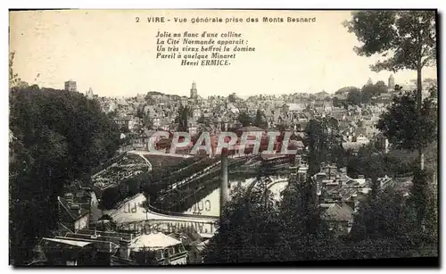 Cartes postales Vire Vue Generale Prise des Monts Besnard