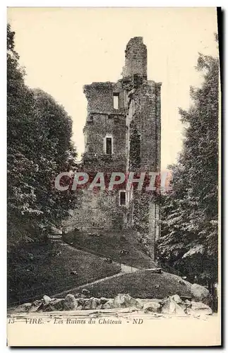 Cartes postales Vire Les Ruines du Chateau