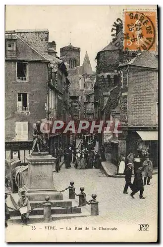 Cartes postales Vire La Rue de la Chaussee