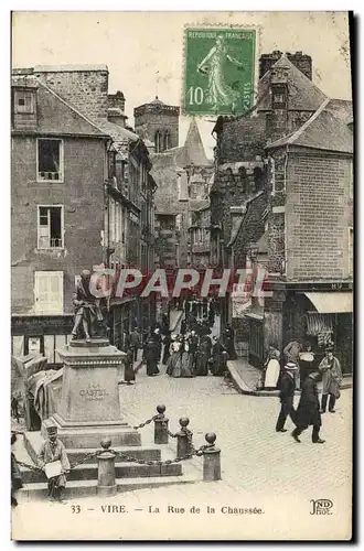 Cartes postales Vire La Rue de la Chaussee