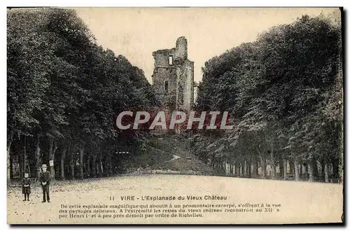 Cartes postales Vire L&#39Esplanade du Vieux Chateau