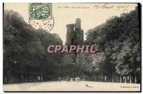 Cartes postales Vire Place du Chateau