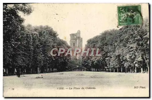 Ansichtskarte AK Vire La Place du Chateau