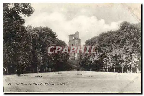 Cartes postales Vire La Place du Chateau