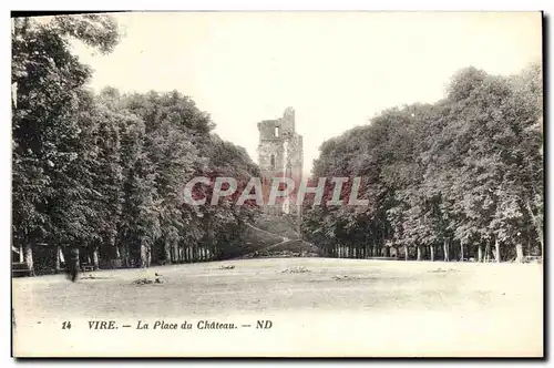 Cartes postales Vire La Place du Chateau