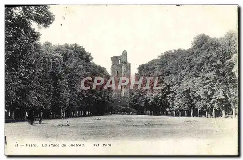 Ansichtskarte AK Vire La Place du Chateau