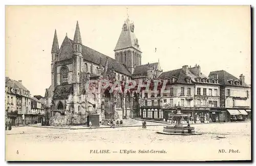 Cartes postales Falaise Eglise Saint Gervais