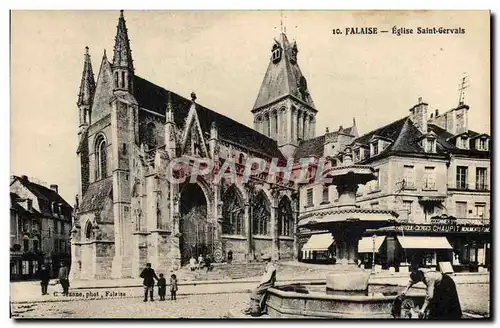 Cartes postales Falaise Eglise Saint Gervais