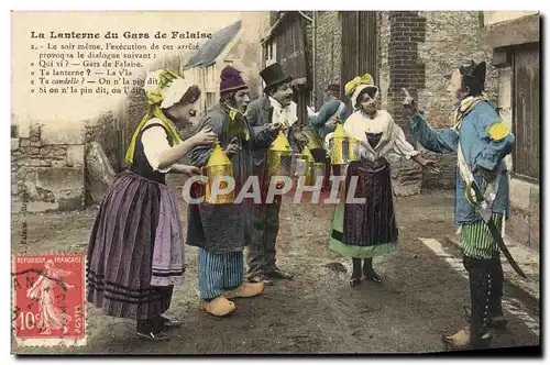 Ansichtskarte AK Falaise La Lanterne du Gars de Falaise Folklore Costume