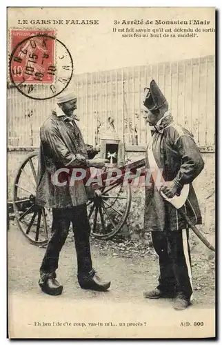 Cartes postales Falaise Le Gras De Arrete de Monssieu l'Mair Falaise Folklore Costume